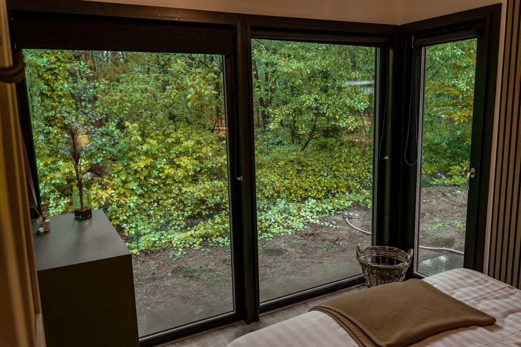 Wellness In The Woods - 4P Tinyhouse Met Prive Sauna & Hottub Diessen Exteriör bild
